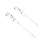 XO NB-Q189B USB-C–Lightning adatkábel (Fehér) – 2 m, PD 20W