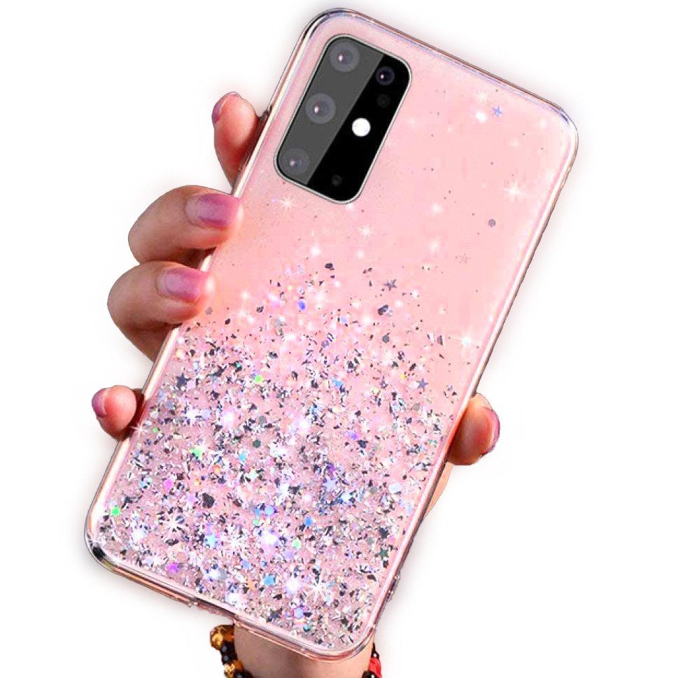 Apple iPhone 11 sequins glue glitter csillogós szilikon hátlap tok (Rózsaszín)