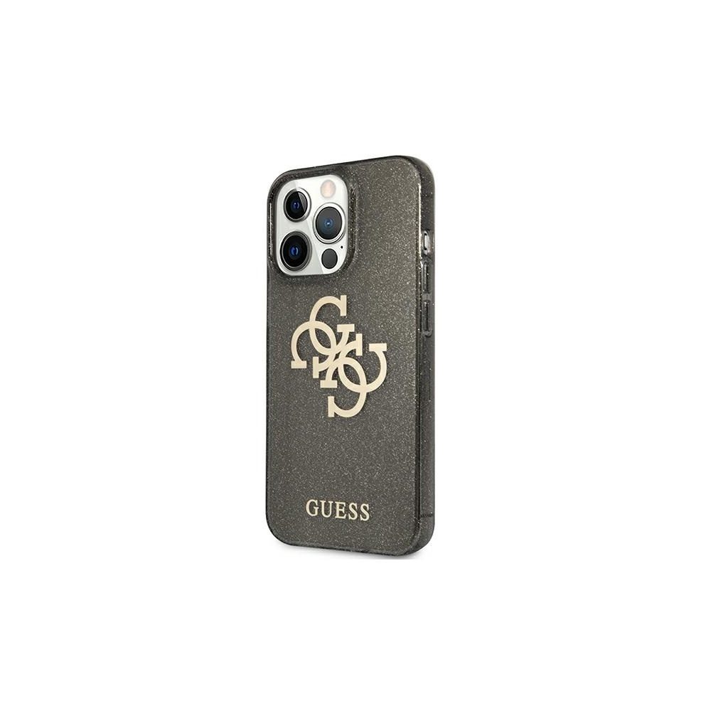 Apple iPhone 13 mini Guess TPU Big 4G Full Glitter tok (Fekete) – GUHCP13SPCUGL4GBK