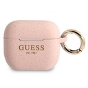 AirPods 3 Guess Glitter Printed Logo tok (Rózsaszín) - GUA3SGGEP