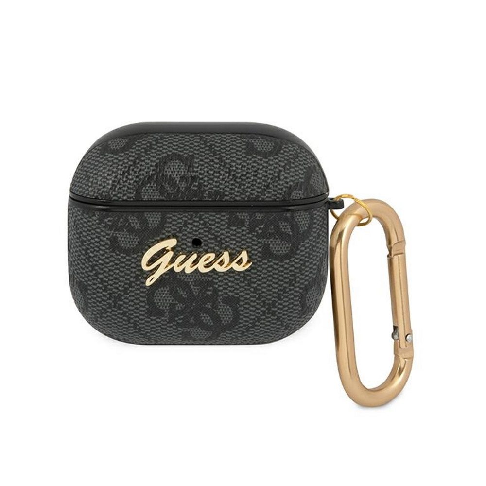 AirPods 3 Guess 4G Script PC/PU tok (Szürke) - GUA34GSMK