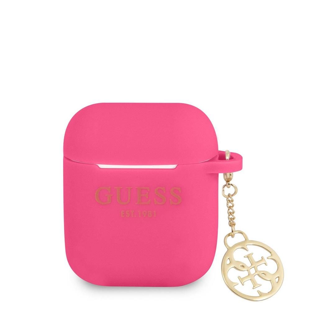 AirPods 1/2 Guess 4G Charms tok (Pink) - GUA2LSC4EF