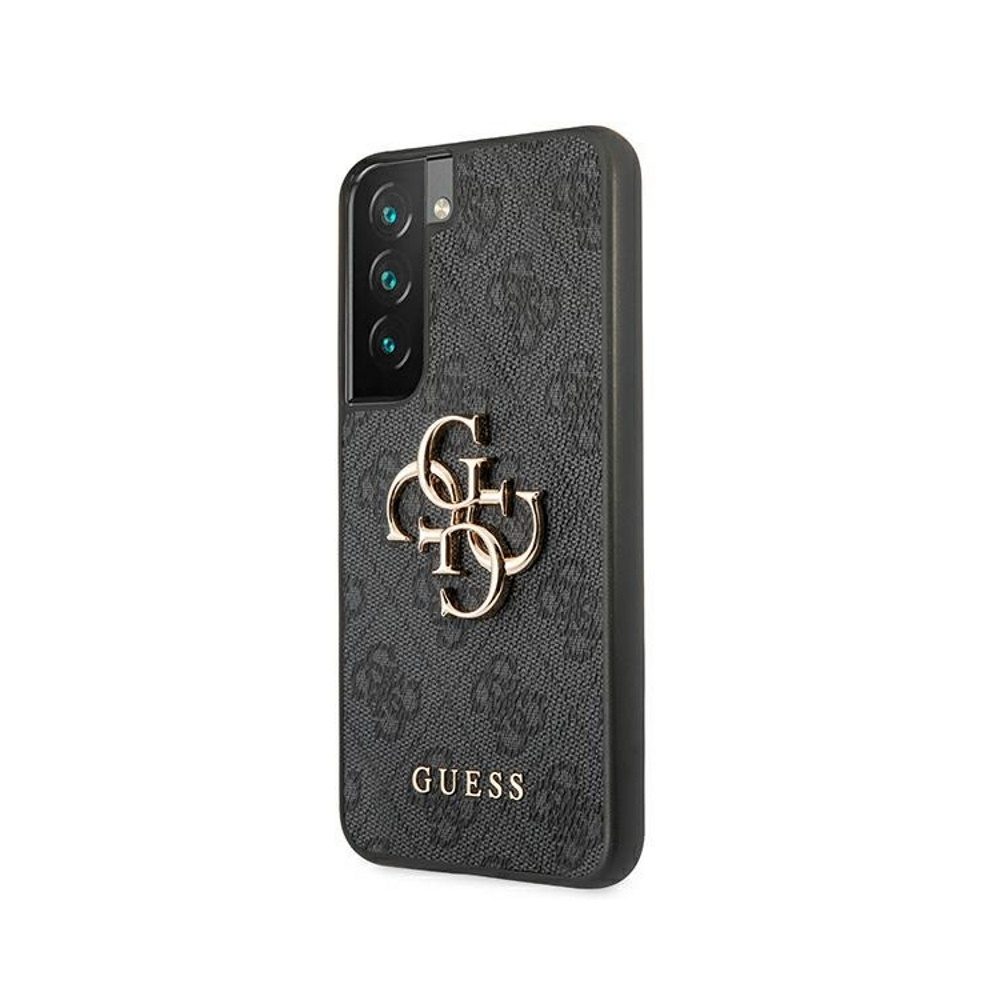 Samsung Galaxy S22 5G GUESS PU 4G Metal Logo hátlap tok (Szürke - GUHCS22S4GMGGR)