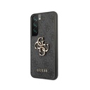 Samsung Galaxy S22 5G GUESS PU 4G Metal Logo hátlap tok (Szürke - GUHCS22S4GMGGR)