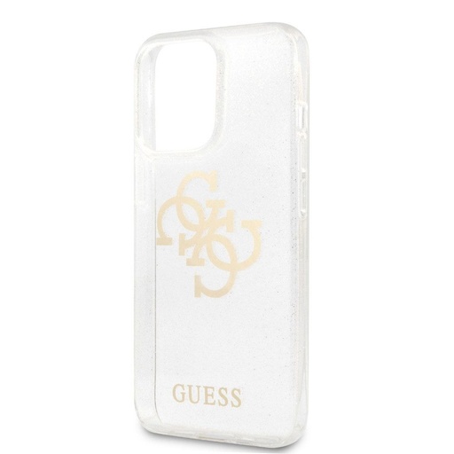 Apple iPhone 13 Pro Guess TPU Big 4G Full Glitter tok (Átlátszó) – GUHCP13LPCUGL4GTR