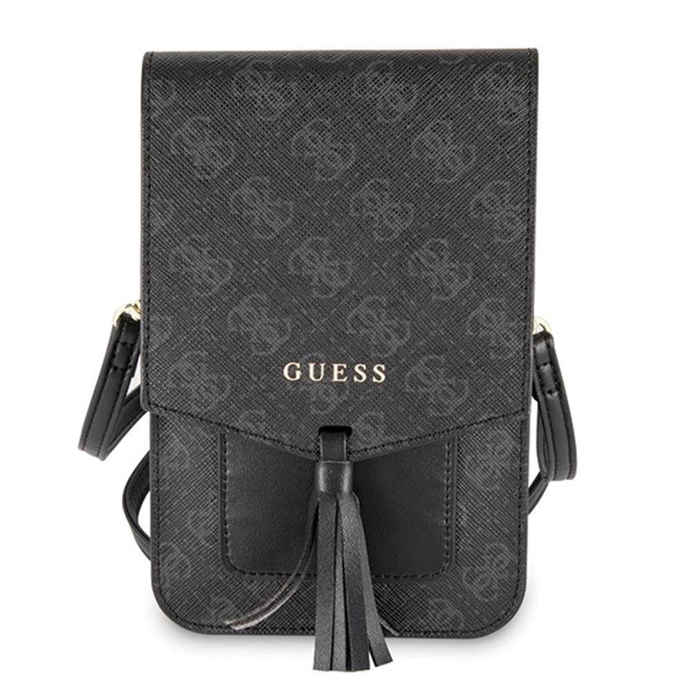 Guess 4G univerzális pénztárcatartó tok (Fekete) - GUWBSQGBK