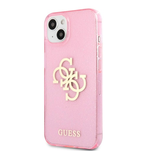 Apple iPhone 13 Guess TPU Big 4G Full Glitter tok (Rózsaszín) – GUHCP13MPCUGL4GPI