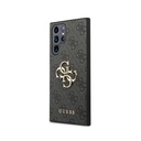 Samsung Galaxy S22 Ultra Guess PU 4G Metal Logo tok (Szürke) - GUHCS22L4GMGGR