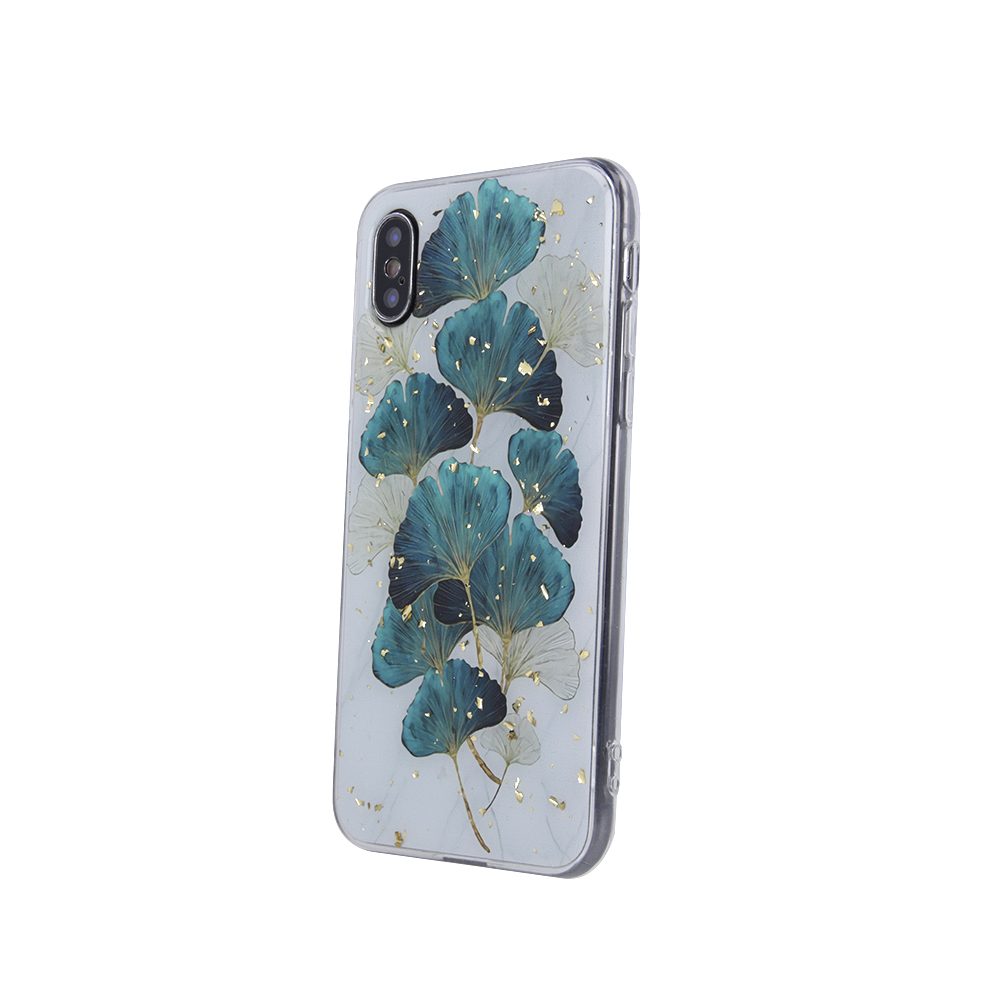 Samsung Galaxy A51 gold glam hátlap tok (Levelek)