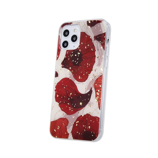 Xiaomi Redmi 9A / Redmi 9AT / Redmi 9i gold glam hátlap tok (Pipacs)