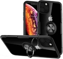 Apple iPhone 12/12 Pro carbon ring hátlap tok (Fekete)
