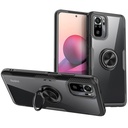 Xiaomi Redmi Note 10 4G/Redmi Note 10S carbon ring hátlap tok, (Fekete)