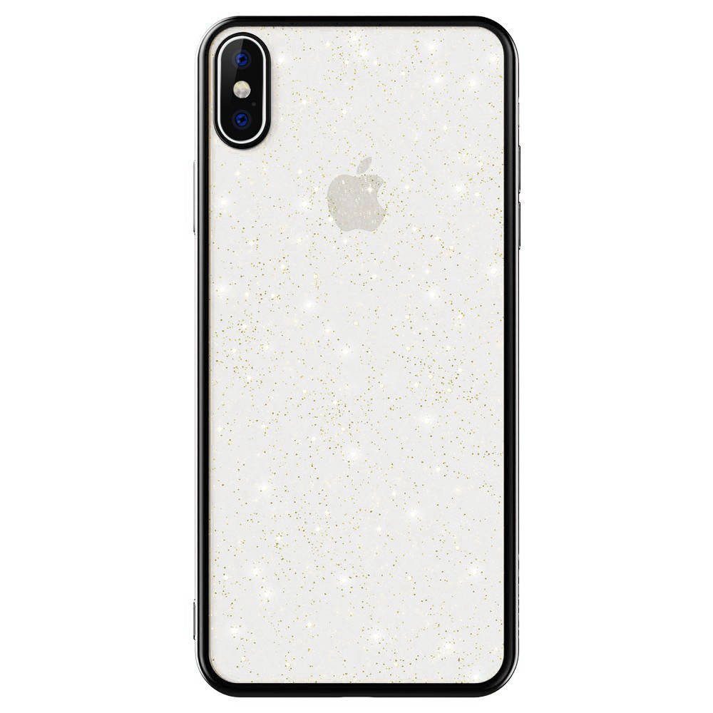 Apple iPhone 7/8/SE 2020/ SE 2022 Sulada glitter hátlap tok (Fekete)