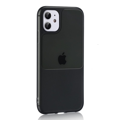 Apple iPhone 12/12 Pro Tel protect window hátlap tok (Fekete)