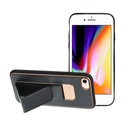 Apple iPhone 7/8/SE 2020/ SE 2022 bőr védőtok kihúzható állvánnyal, mágneses autós tartó kompatibilis (Fekete)