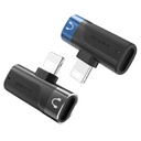 Borofone BV14 lightning adapter, Dual Lightning digitális audio konverter, fekete