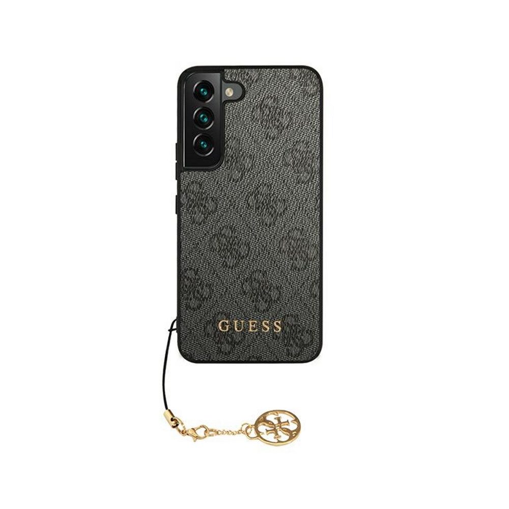 Samsung Galaxy S22 Plus GUESS 4G Charms hátlap tok (Szürke - GUHCS22MGF4GGR)