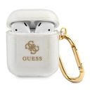 AirPods 1/2 Guess 4G TPU Glitter tok (Átlátszó) - GUA2UCG4GT