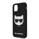 Apple iPhone 11 (Fekete) Karl Lagerfeld Choupette Head tok - KLHCN61SLCHBK