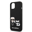 Apple iPhone 13 Pro Karl Lagerfeld & Choupette folyékony szilikontok (Fekete) – KLHCP13LSSKCK
