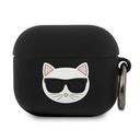 Apple AirPods 3 (Fekete) Karl Lagerfeld Choupette Head tok - KLACA3SILCHBK