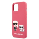 Apple iPhone 13 Karl Lagerfeld & Choupette folyékony szilikontok (Piros) – KLHCP13MSSKCP