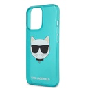 Apple iPhone 13 Pro Karl Lagerfeld Choupette Head tok (Kék) – KLHCP13LCHTRB
