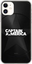 Samsung Galaxy A72 4G/A72 5G Captain America 024 hátlap tok, (Fekete)