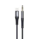 XO NB-R193A Lightning audio adapter (Fekete) – 3.5 mm–Lightning, 1 m