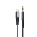 XO NB-R193B USB-C audio adapter (Fekete) – USB-C–3.5 mm, 1 m