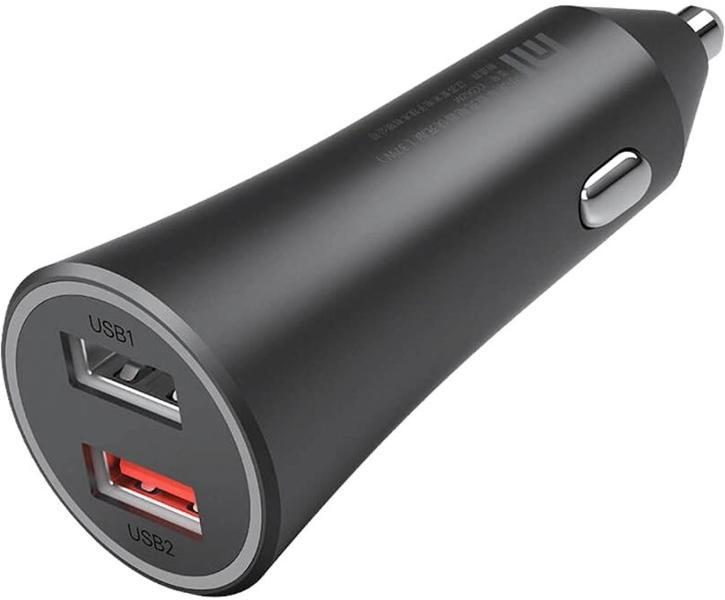 Xiaomi MI autós gyorstöltő 37W (2 USB port), fekete