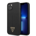 Apple iPhone 13 Guess Silicone Line Triangle tok (Fekete) - GUHCP13MSLTGK