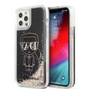 Apple iPhone 12 / iPhone 12 Pro Karl Lagerfeld glitter gatsby (Fekete - KLHCP12MLGGKBK)