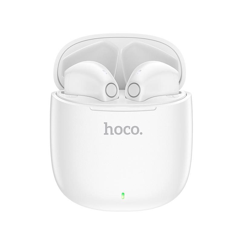 Hoco EW07 vezeték nélküli headset, BT v5.0, töltőtok 300mAh, fülhallgató 30mAh 4 órányi hívás/zene és 120 óra készenléti idő, fe