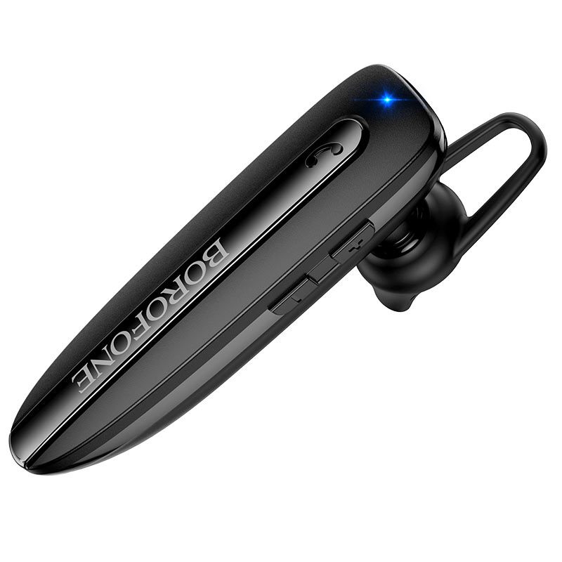 Borofone BC33 bluetooth headset, BT v5.0, 150 mAh akkumulátor 12 órányi hívás/zene és 200 óra készenléti idő, fekete