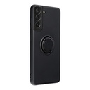 Samsung Galaxy S22 Plus silicone ring hátlap tok (Fekete)