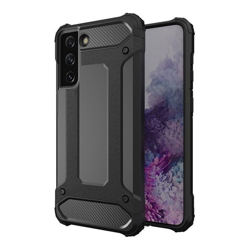 Samsung Galaxy S21 FE armor ütésálló hátlap tok, fekete