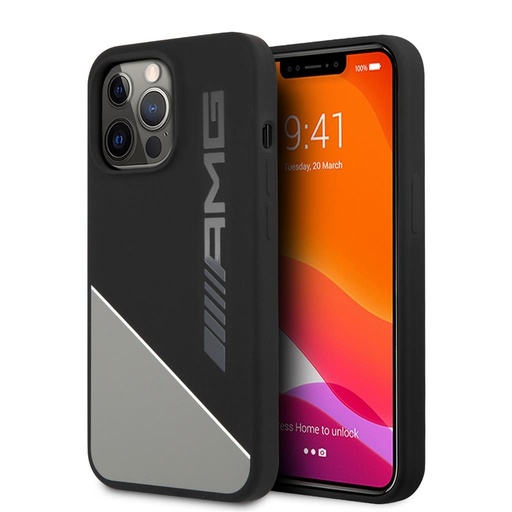 Apple iPhone 13 Pro AMG szilikon hátlap tok (fekete/szürke) - AMHCP13LWGDBK