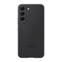 Samsung Galaxy S22 silicone cover gyári hátlap tok, fekete - EF-PS901TBE