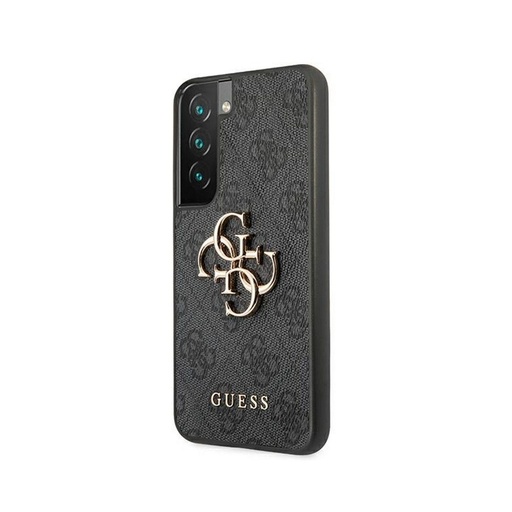 Samsung Galaxy S22+ Guess PU 4G Metal Logo tok (Szürke) - GUHCS22M4GMGGR
