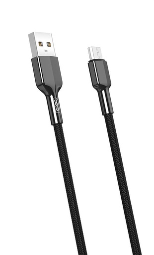 XO NB182 micro USB adatkábel (Fekete) – 2.4A