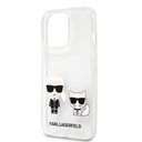 Apple iPhone 13 Pro Max Karl Lagerfeld PC/TPU Ikonik Karl and Choupette tok (Átlátszó) – KLHCP13XCKTR