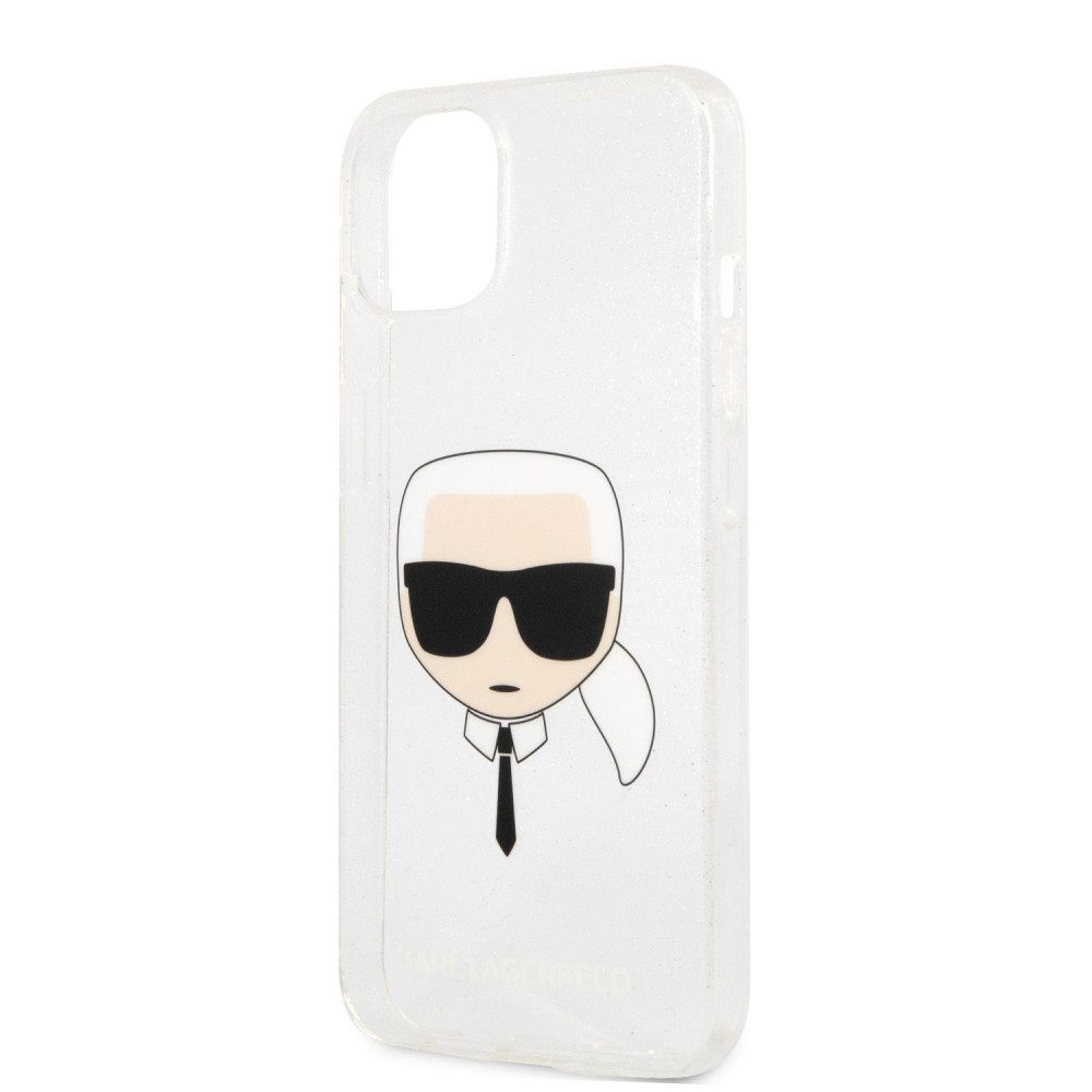 Apple iPhone 13 mini Karl Lagerfeld Karl Glitter tok (Ezüst) – KLHCP13SKHTUGLS