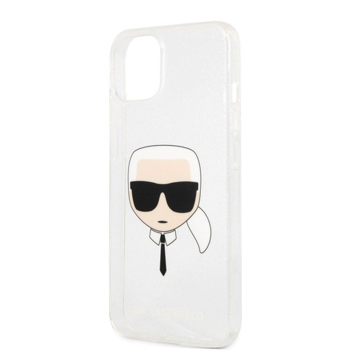 Apple iPhone 13 mini Karl Lagerfeld Karl Glitter tok (Ezüst) – KLHCP13SKHTUGLS