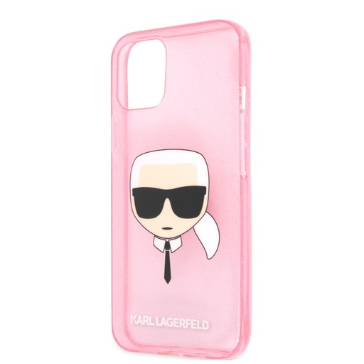 Apple iPhone 13 mini Karl Lagerfeld Karl Glitter tok (Rózsaszín) – KLHCP13SKHTUGLP