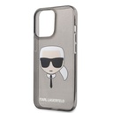 Apple iPhone 13 mini Karl Lagerfeld Karl Glitter tok (Fekete) – KLHCP13SKHTUGLB