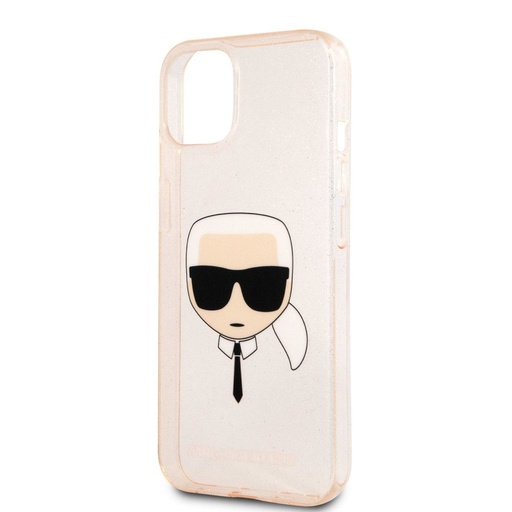 Apple iPhone 13 mini Karl Lagerfeld Karl Glitter tok (Arany) – KLHCP13SKHTUGLGO