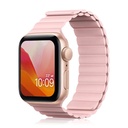 Apple Watch Series 1/2/3/4/5/6(38/40mm) Kingxbar mágneses szíj, rózsaszín