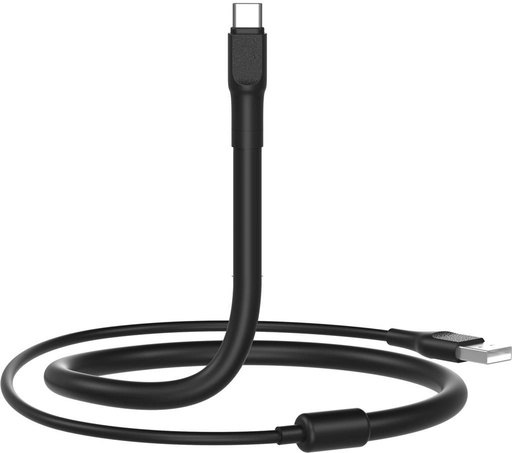 XO NB195 USB-C adatkábel (Fekete) – 1.2 m, 2 az 1-ben, asztali tartóval