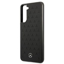 Samsung Galaxy S21 FE Mercedes steppelt bőr hátlap tok, (Fekete) - MEHCS21FESPSQBK